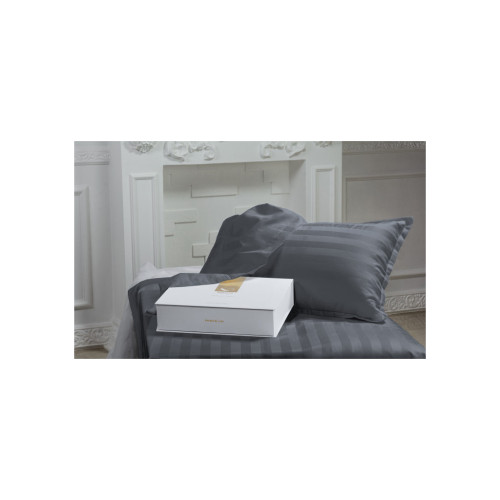 Постельное белье MirSon Сатин Premium Жаккард Graphite 143х210 (2200001434912) – MirSon