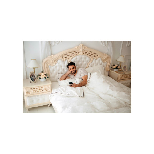 Постельное белье MirSon Сатин Corner Moko White 220х240 - King Size (2200001484481) – MirSon (вид 4)