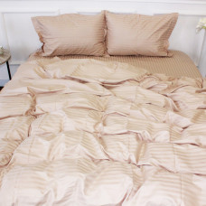 Постельное белье MirSon SatinStripe 30-0004Cream 175х210 Двуспальный (2200005248614)