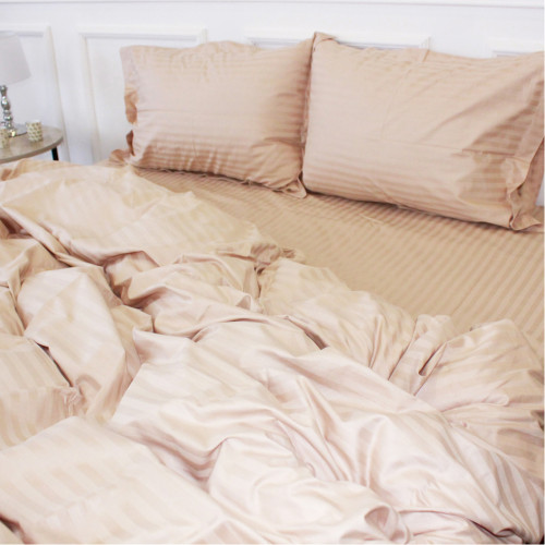Постельное белье MirSon SatinStripe 30-0004Cream 220х240 King Size (2200005248638) – MirSon (вид 2)