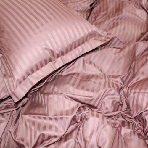 Постельное белье MirSon Satin Stripe 30-0006 Dark Brown 110х140 детский (2200005246108) – MirSon (вид 2)