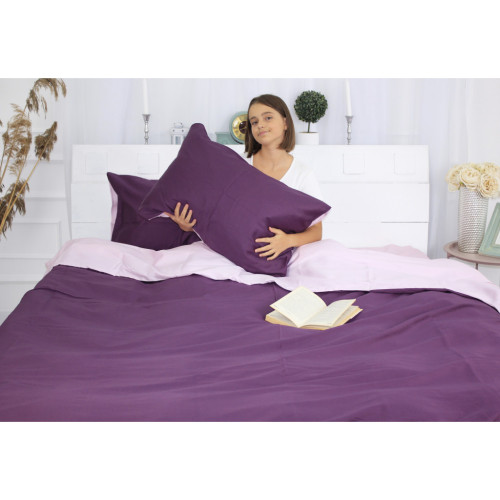 Постільна білизна MirSon King Size Сатин Premium 0199+3220 Iris 220х240 (2200001169593) – MirSon (вид 2)