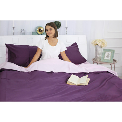 Постільна білизна MirSon King Size Сатин Premium 0199+3220 Iris 220х240 (2200001169593) – MirSon (вид 3)