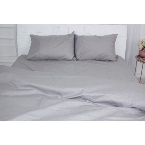 Постільна білизна MirSon King Size Бязь Premium 16-5703 Light Gray 220х240 (2200001171787) – MirSon (вид 2)