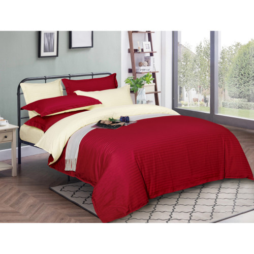 Постільна білизна MirSon Satin Stripe 30-0018 + 30-0002Karimi 160х220 Сімейний (2200005263921) – MirSon