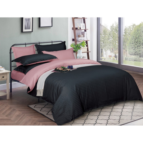 Постельное белье MirSon Satin Stripe 30-0021 + 30-0007 Esandiora 160х220 Семейный (2200005267721) – MirSon