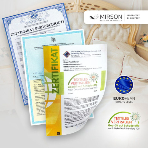 Постельное белье MirSon SatinStripe 30-0008+ 30-0004Waleis 200х220 Евро (2200005257500) – MirSon (вид 2)