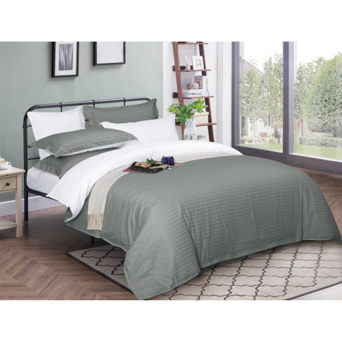 Постельное белье MirSon SatinStripe 30-0010+ 30-0001Widad 200х220 Евро (2200005258309) – MirSon