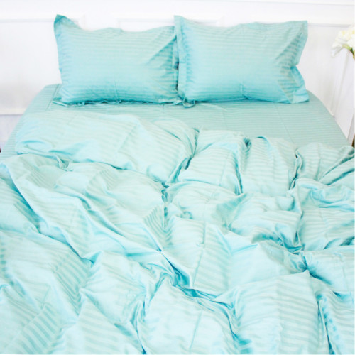 Постельное белье MirSon SatinStripe 30-0015GreenWave 220х240 King Size (2200005253267) – MirSon