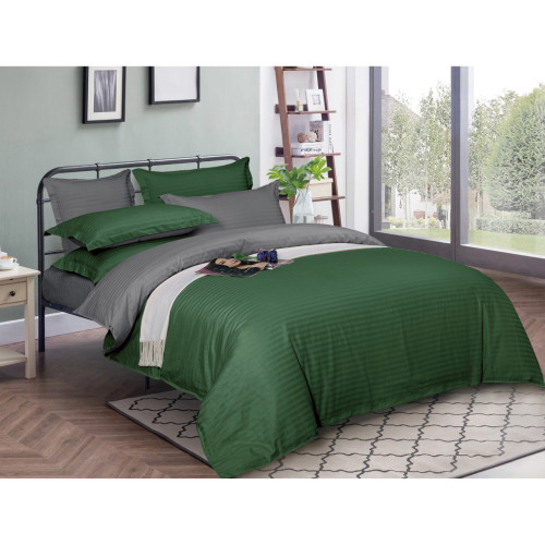 Постельное белье MirSon SatinStripe 30-0017 + 30-0011Damir 220х240 King Size (2200005262481) – MirSon