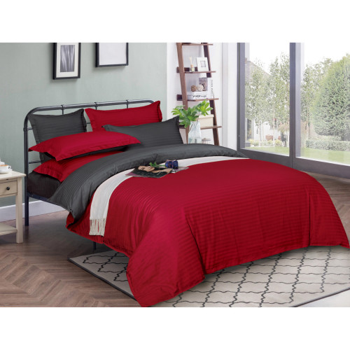 Постільна білизна MirSon SatinStripe 30-0018 + 30-0012 Jeren 143х210 Полуторний (2200005264065) – MirSon