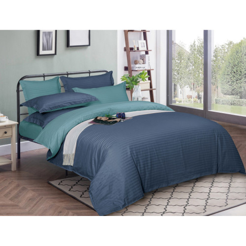 Постельное белье MirSon SatinStripe 30-0020+ 30-0015Arabaji 220х240 King Size (2200005265284) – MirSon