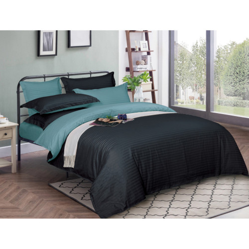 Постельное белье MirSon SatinStripe 30-0021+ 30-0015 Edaliz 220х240 King Size (2200005266687) – MirSon