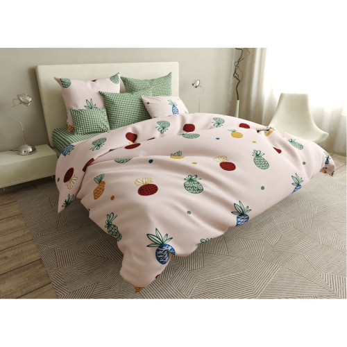Постільна білизна MirSon Бязь 17-0414-1 Pineapple 110х140 (2200004254357) – MirSon