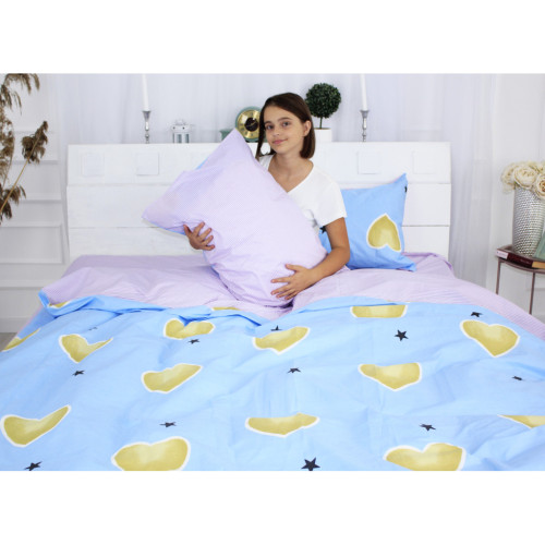 Постельное белье MirSon Бязь Premium 17-0463 Love stories Односпальный (2200003319958) – MirSon (вид 2)