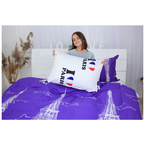 Постільна білизна MirSon Бязь Premium 19-0426 Fucsia 2х160х220 (2200001706552) – MirSon (вид 4)