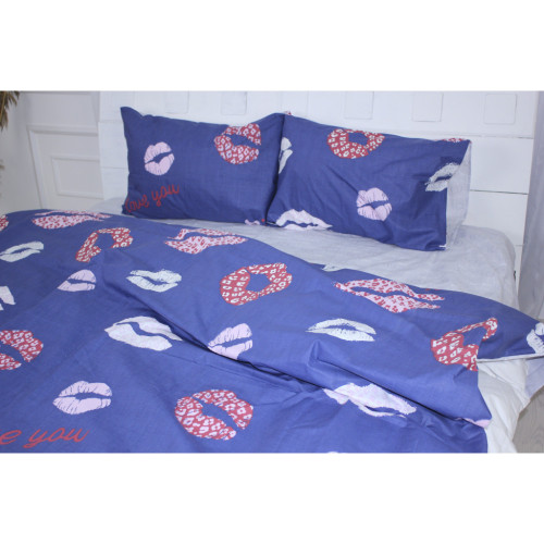 Постільна білизна MirSon Бязь Ranforce Elite 17-0402 Kiss King Size (2200004705569) – MirSon