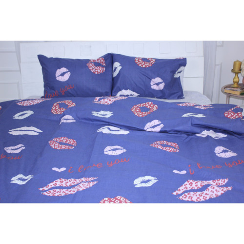 Постільна білизна MirSon Бязь Ranforce Elite 17-0402 Kiss King Size (2200004705569) – MirSon (вид 1)