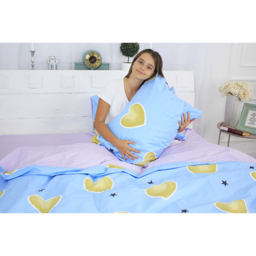 Постельное белье MirSon Бязь Ranforce Elite 17-0463 Love stories King Size (2200004705118) – MirSon (вид 2)