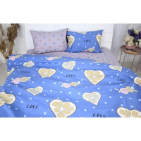 Постільна білизна MirSon Бязь Ranforce Elite 17-0470 Love lemon Полуторний (2200004698632)