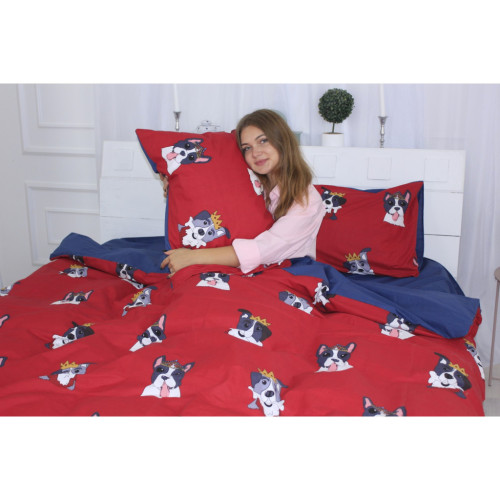 Постельное белье MirSon Бязь Ranforce Elite 17-0568 Kings of dogs 220х240 (2200004704692) – MirSon (вид 1)