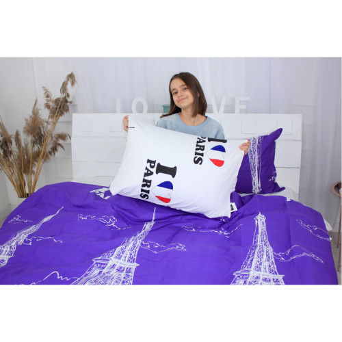 Постільна білизна MirSon Бязь Ranforce Elite 19-0426 Fucsia 2х160х220 (2200004730462) – MirSon (вид 3)