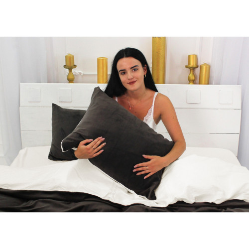 Постільна білизна MirSon Велюр Winter Delicate 28-0068 Camelia Євро (2200004036830) – MirSon