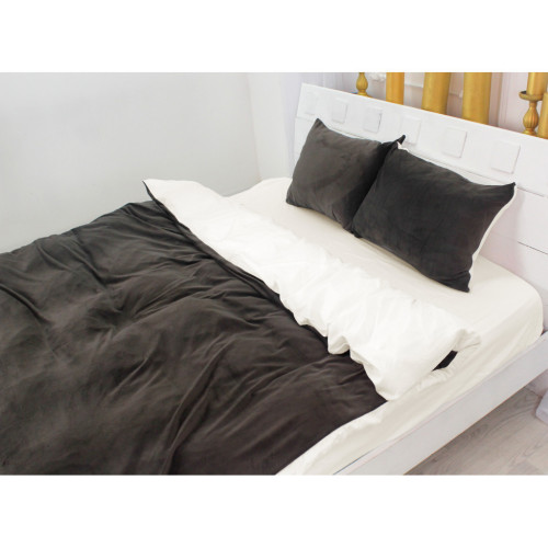 Постільна білизна MirSon Велюр Winter Delicate 28-0068 Camelia Євро (2200004036830) – MirSon (вид 1)