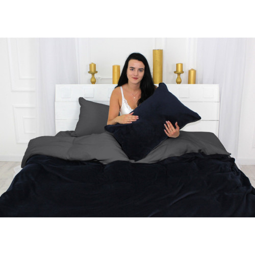 Постельное белье MirSon Велюр Winter Delicate 28-0082 Ciclamino Двуспальный (2200004041629) – MirSon (вид 3)