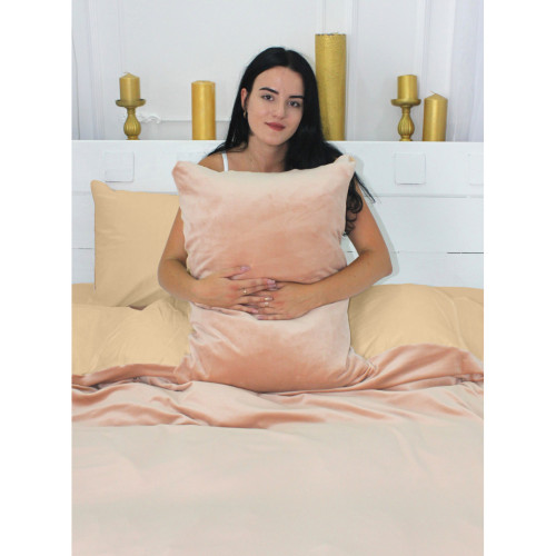 Постільна білизна MirSon Велюр Winter Delicate 28-0083 Cipollaccio Двоспальний (2200004042022) – MirSon (вид 3)