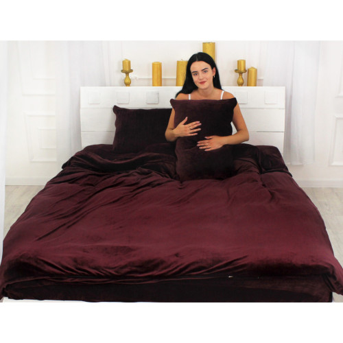 Постільна білизна MirSon Велюр Winter Frost 28-0002 Excalibur Velvet King Size (2200004358925) – MirSon