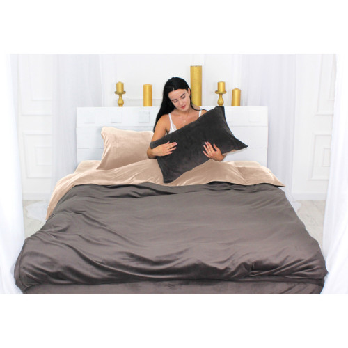 Постельное белье MirSon Велюр Winter Frost 28-0004 + 28-0003 Kohleria Velvet 2х143х210 (2200004008653) – MirSon (вид 1)