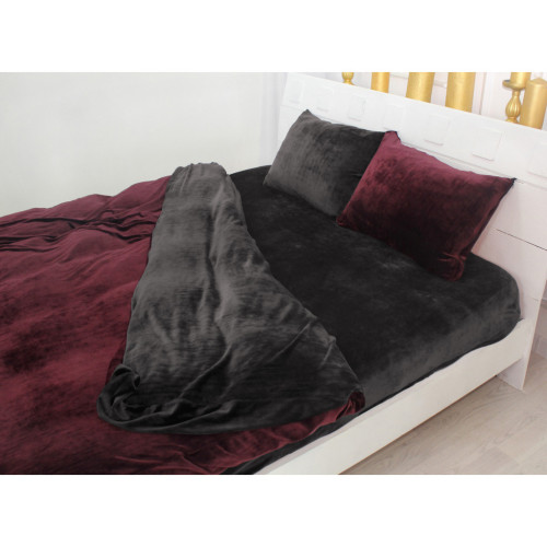 Постільна білизна MirSon Велюр Winter Frost 28-0005 + 28-0002 Azalea Velvet 143х210 (2200004006604) – MirSon (вид 2)