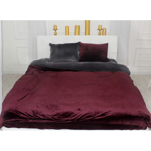 Постільна білизна MirSon Велюр Winter Frost 28-0005 + 28-0002 Azalea Velvet 175х210 (2200004006635) – MirSon
