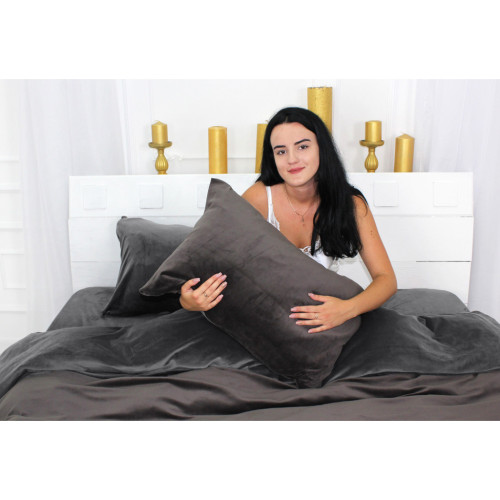 Постільна білизна MirSon Велюр Winter Frost 28-0005 + 28-0003 Anemone Velvet 143х210 (2200004009001) – MirSon (вид 3)