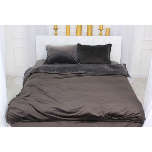 Постельное белье MirSon Велюр Winter Frost 28-0005 + 28-0003 Anemone Velvet 2х160х220 (2200004009063) – MirSon