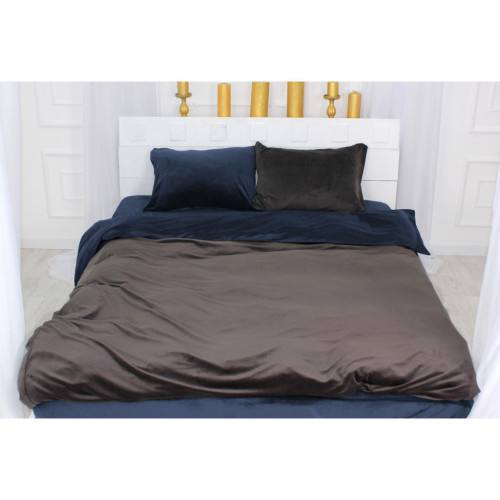 Постельное белье MirSon Велюр Winter Frost 28-0005 + 28-0006 Tagetes Velvet 2х143х210 (2200004007854) – MirSon