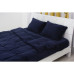 Постільна білизна MirSon Велюр Winter Frost 28-0006 Navy blue Velvet Двоспальний (2200003998825) – MirSon (вид 1)