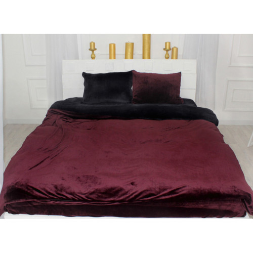 Постельное белье MirSon Велюр Winter Frost 28-0007 + 28-0002 Poinsettia Velvet 160х220 (2200004007410) – MirSon