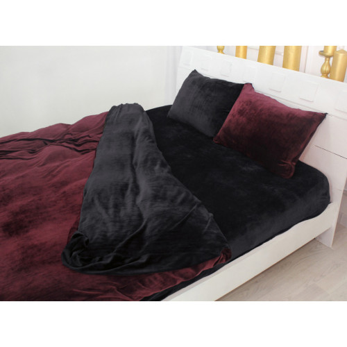 Постельное белье MirSon Велюр Winter Frost 28-0007 + 28-0002 Poinsettia Velvet 160х220 (2200004007410) – MirSon (вид 2)