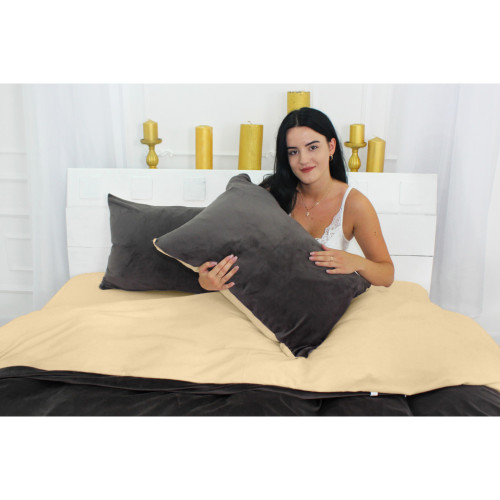 Постельное белье MirSon Велюр Winter Terry 28-0024 Carnation Семейный (2200004018072) – MirSon (вид 2)