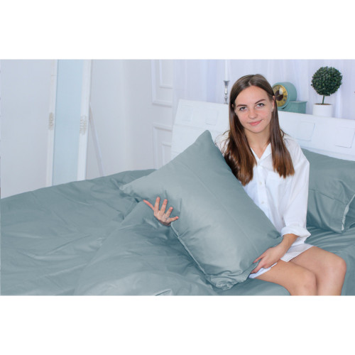 Постельное белье MirSon Сатин 0843 Grey Blue 2х143х210 (2200002024600) – MirSon (вид 1)