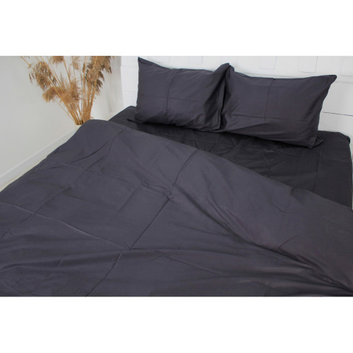 Постільна білизна MirSon Сатин Premium 0240 Iron grey 2х160х220 (2200001717909) – MirSon (вид 2)