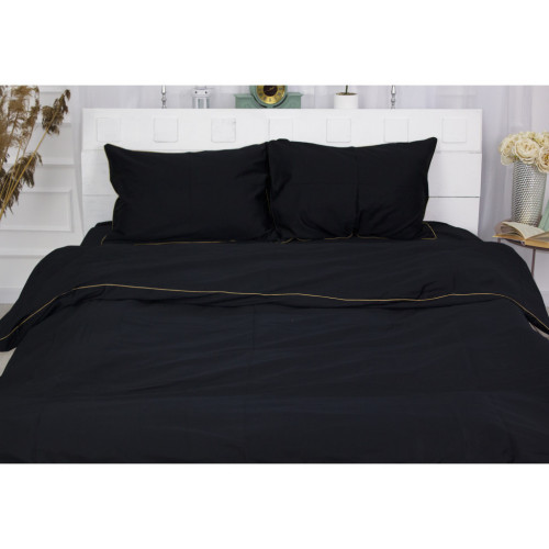 Постільна білизна MirSon Сатин Premium Corner Black Pearl 160x220 (2200001484344) – MirSon (вид 1)