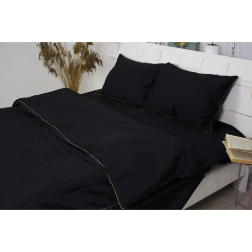 Постільна білизна MirSon Сатин Premium Corner Black Pearl 160x220 (2200001484344) – MirSon (вид 2)