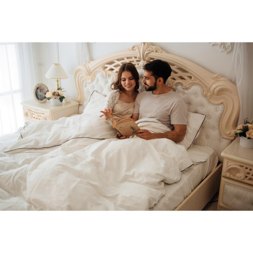 Постельное белье MirSon Сатин Premium Corner Moko White 160x220 (2200001484368) – MirSon (вид 3)