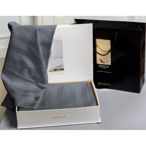 Постельное белье MirSon Сатин Premium Graphite 2х160х220 (2200001717732) – MirSon (вид 1)