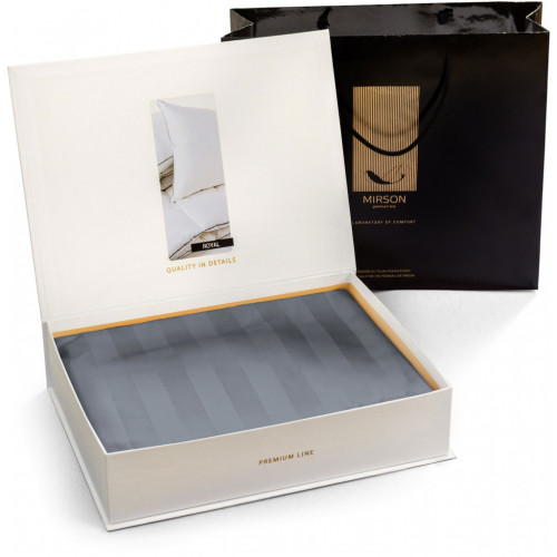 Постельное белье MirSon Сатин Premium Graphite 2х160х220 (2200001717732) – MirSon (вид 2)