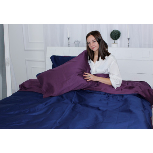 Постільна білизна MirSon Сатин Premium Orchid 3220+4052 175х210 (2200000688590) – MirSon (вид 4)