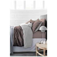 Постельное белье MirSon Сатин Premium Белье Lactic 0001+0211 160х220 (2200001479005)